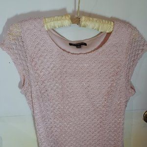 Sharagano pale pink knee high dress - size 12